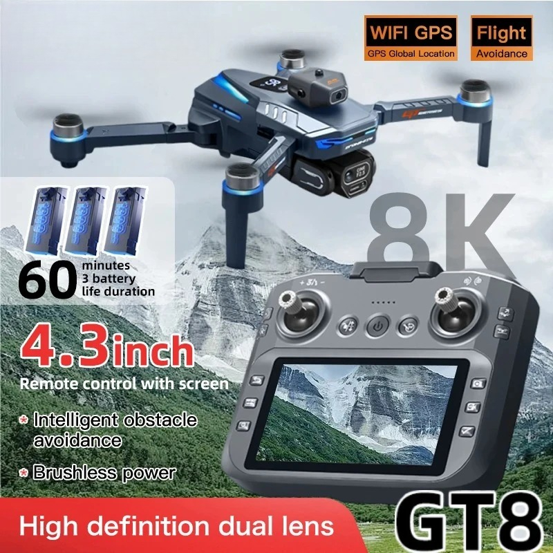 Drone Gps Mount - Dron Original GT8 8K Profesional con