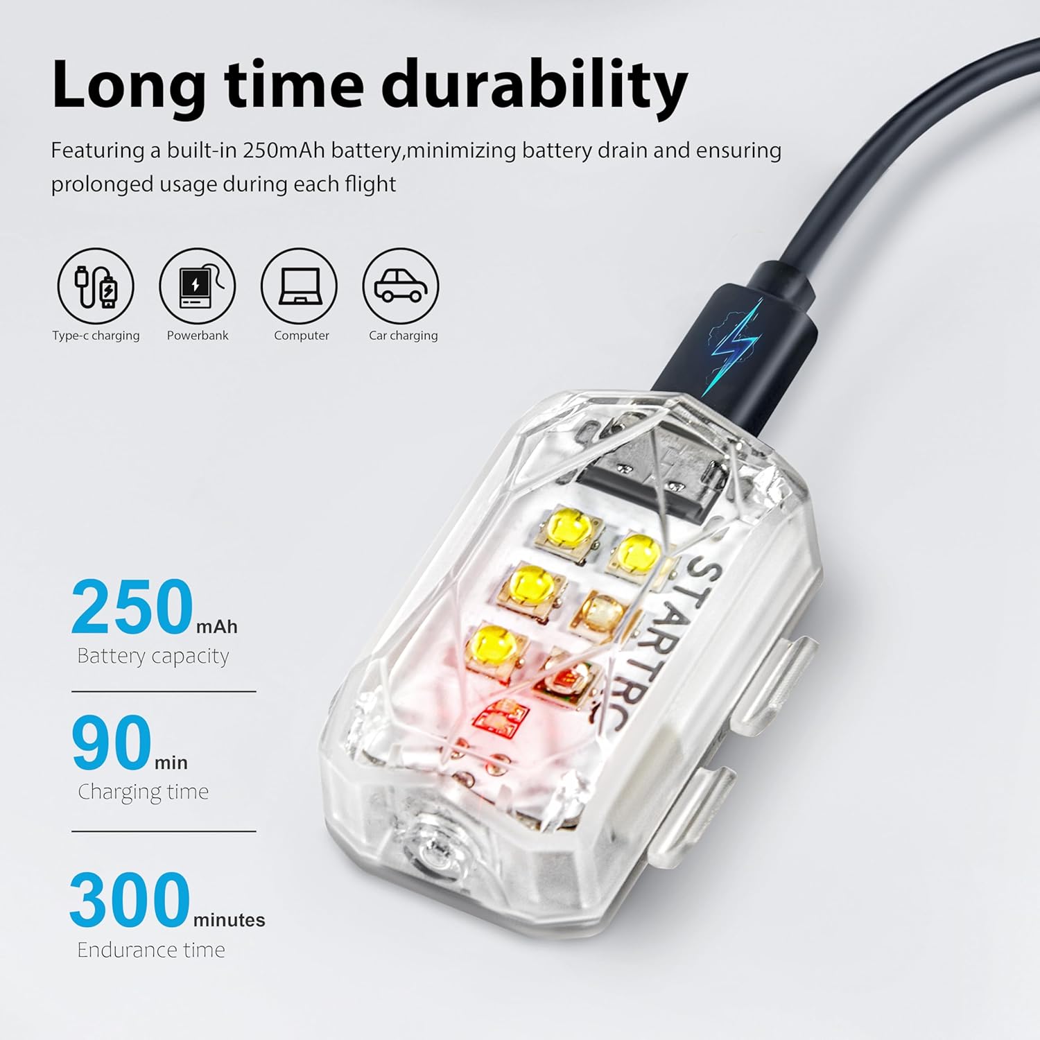STARTRC Drone luz estroboscópi - Drone Led Light reseña y precio