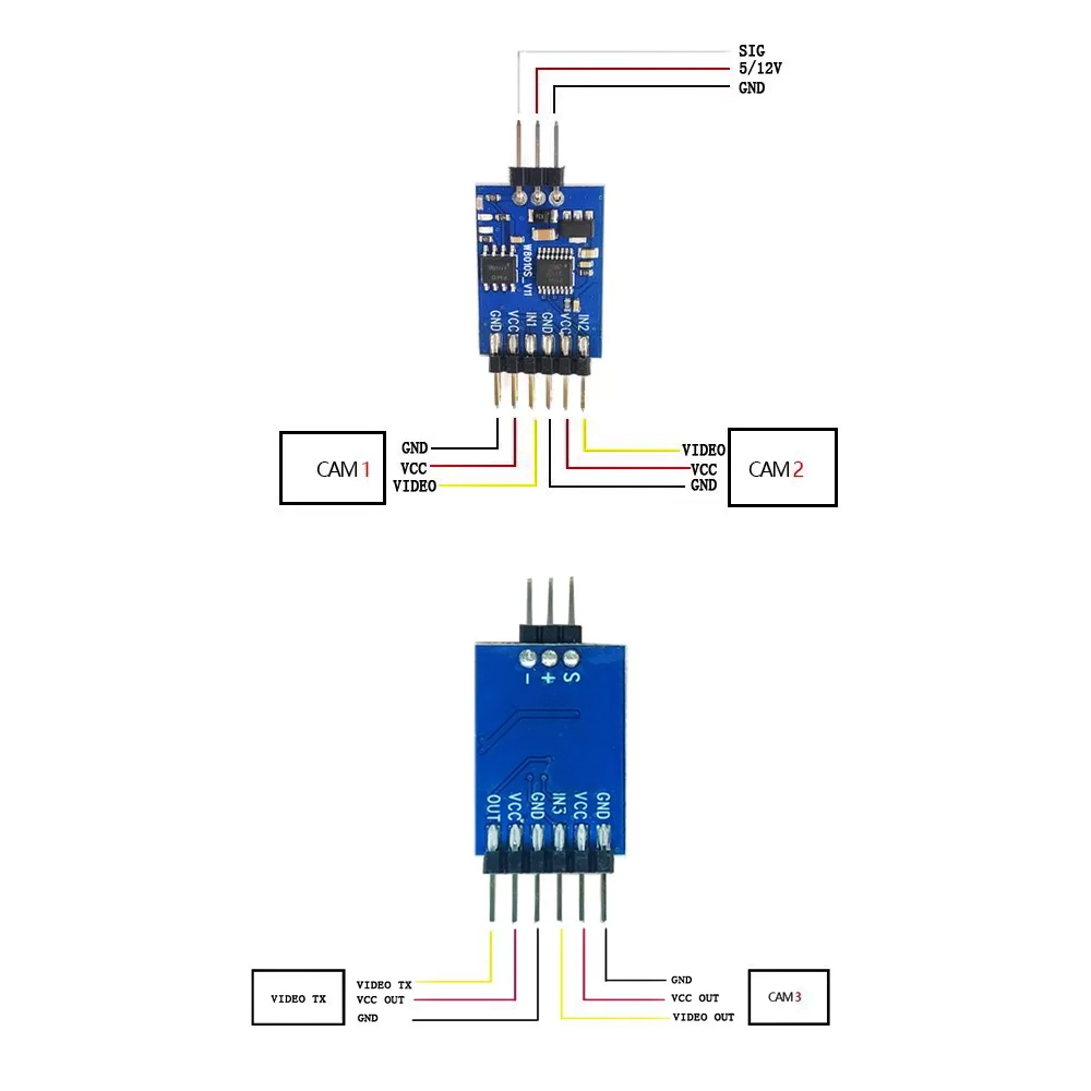Módulo de conmutador de vídeo  - Drone Battery reseña y precio